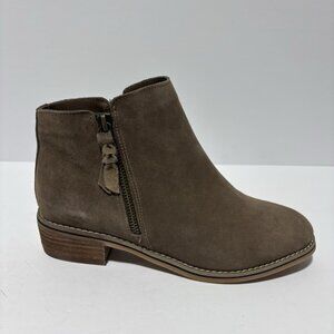 Blondo Taupe Suede Ankle Booties
